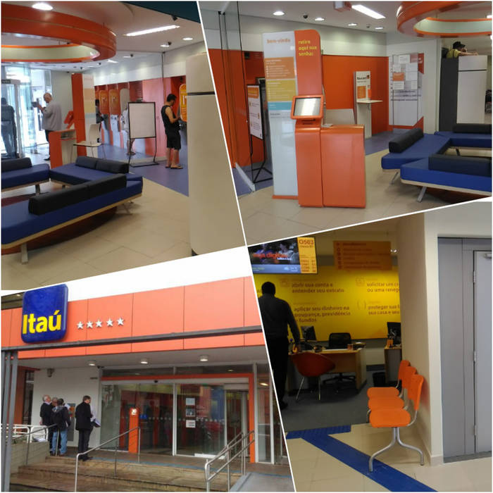 Gerenciamento de Obras - Itaú Unibanco, Karen Oliveira - Designer de Interiores Karen Oliveira - Designer de Interiores Bedrijfsruimten Beton Kantoor- & winkelruimten