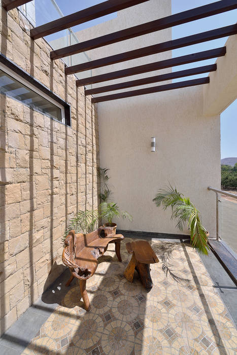 CUBE House, SAGA Design SAGA Design Modern balcony, veranda & terrace