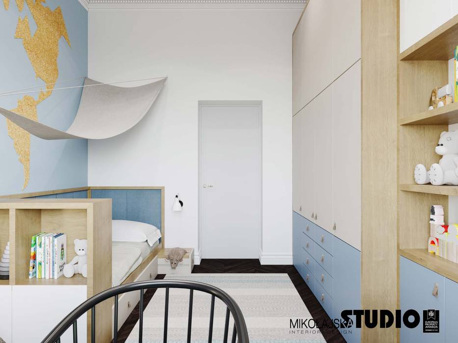 MODERN IN CLASSIC , MIKOŁAJSKAstudio MIKOŁAJSKAstudio Cuartos para bebés