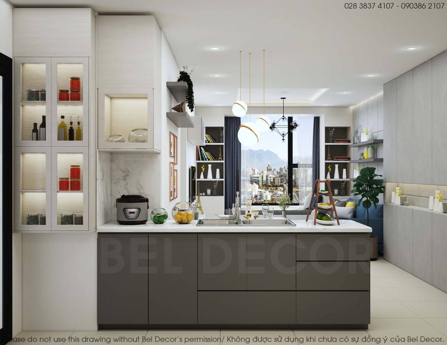 HO1808 Modern Apartment Interior Design/ Bel Decor, Bel Decor Bel Decor