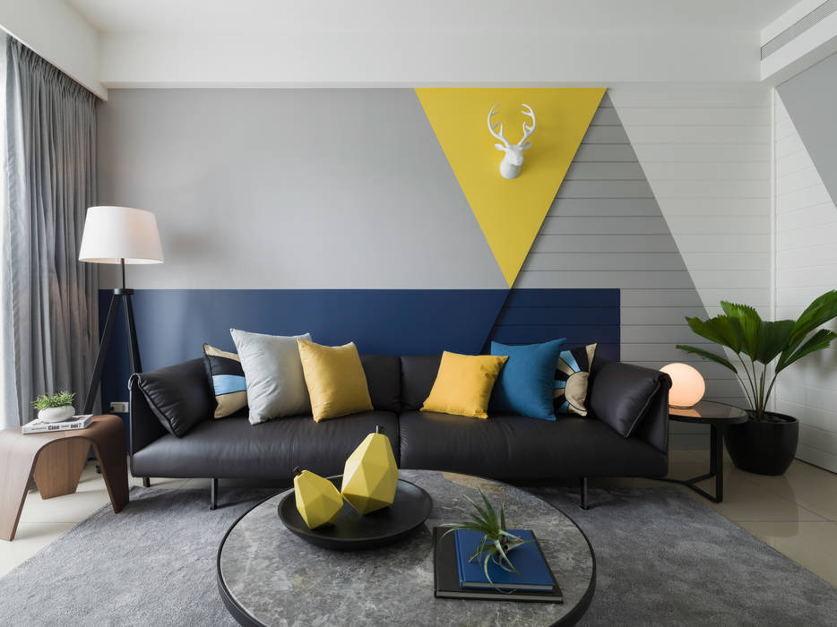 造型沙發背牆 存果空間設計有限公司 Modern Living Room