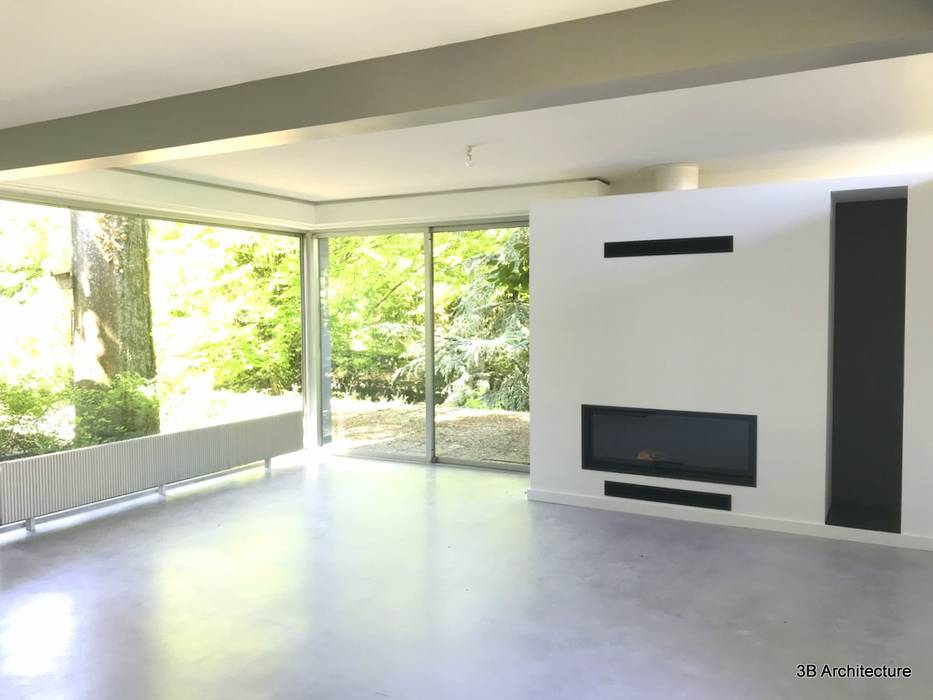 Maison M07, 3B Architecture 3B Architecture Modern Living Room Concrete