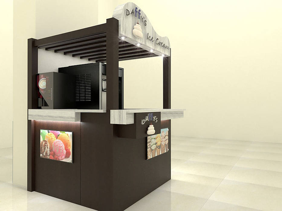 Stand Comercial Heladeria1 Pinto Arquitectura Espacios comerciales Tablero DM Espacios comerciales