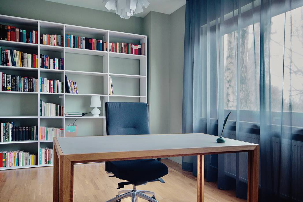 Arbeitszimmer Einrichtungsplanung Und Gestaltung Moderne Arbeitszimmer Von Bandyopadhyay Interior Modern Homify