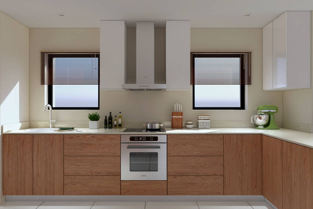 Thornhill Estate Kitchen Linken Designs Built-in kitchens Wood Wood effect