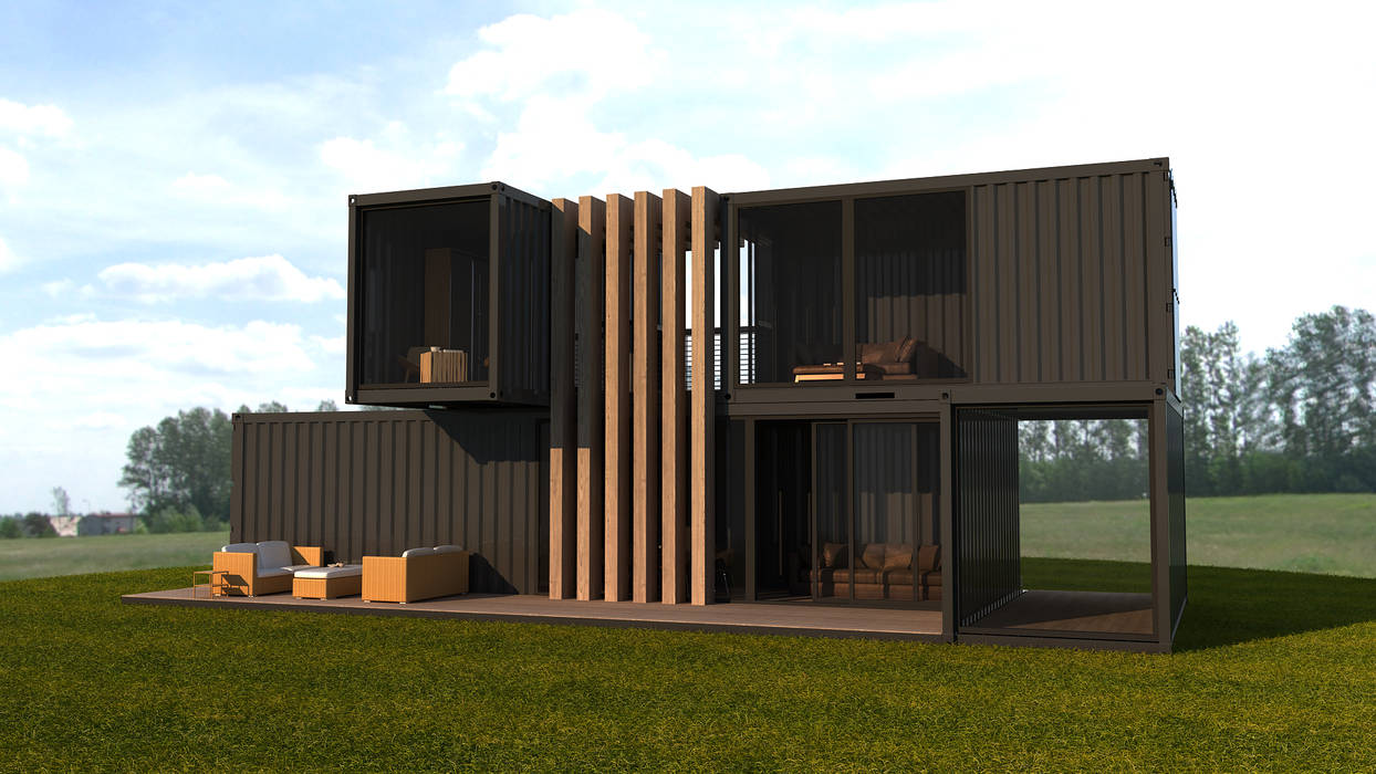 homify Prefabricated home Wood-Plastic Composite