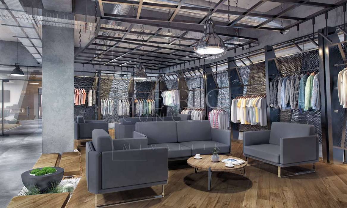 Akçakaya Tekstil Showroom-Outlet, VERO CONCEPT MİMARLIK VERO CONCEPT MİMARLIK Ticari alanlar Ofisler ve Mağazalar
