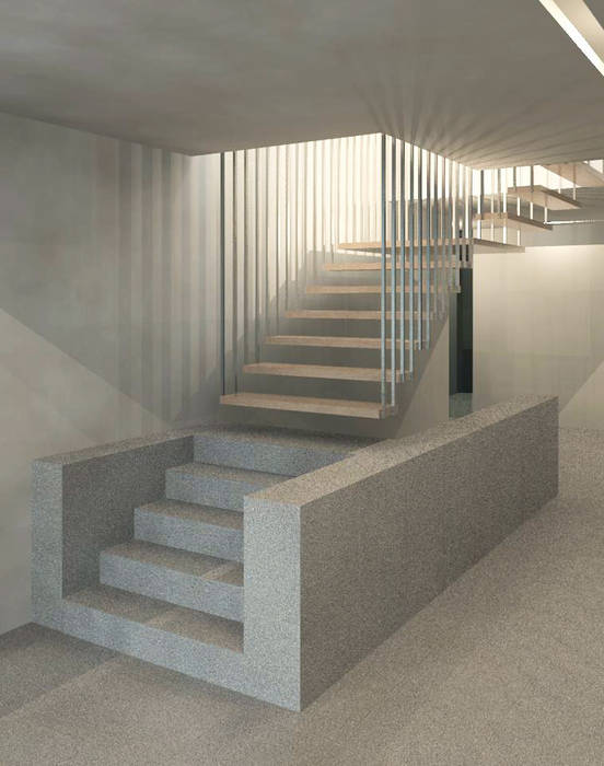 Remodelação de Escritórios, darq - arquitectura, design, 3D darq - arquitectura, design, 3D Treppe