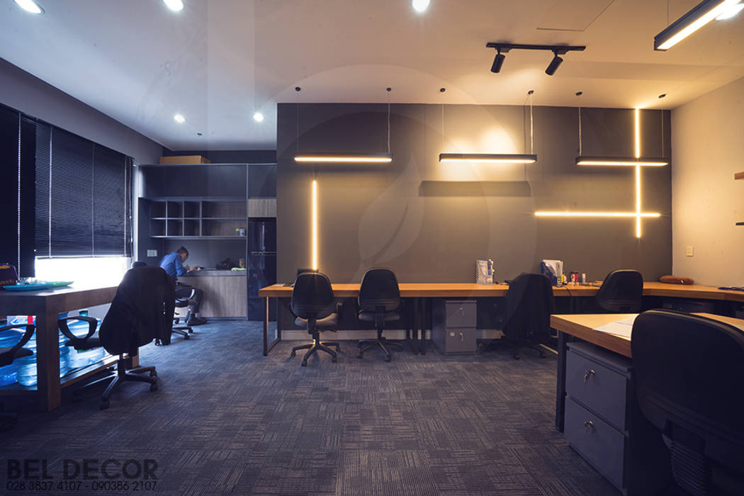 HÌNH ẢNH THI CÔNG HOÀN THIỆN NỘI THẤT INDUSTRIAL OFFICE, Bel Decor Bel Decor