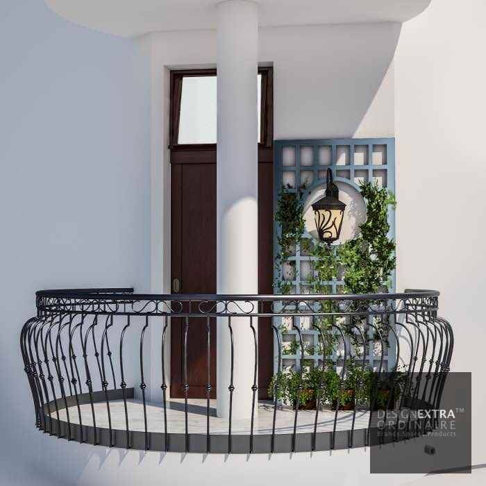 Juliet balcony - Villa in Manipur homify Villas Villa,Residence,Luxury,Home,balcony