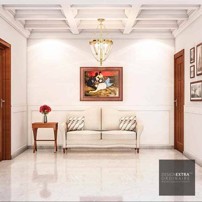 Hallway - Villa in Manipur homify Colonial style corridor, hallway& stairs