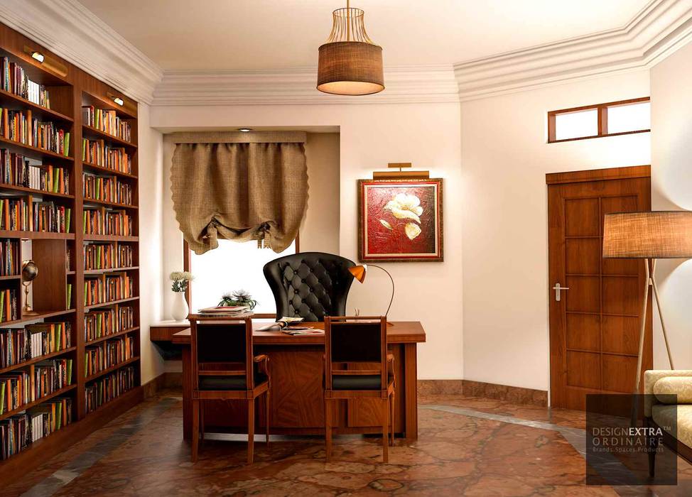 Study/Office - Villa in Manipur homify Colonial style study/office Study,home office,home,villa,luxury