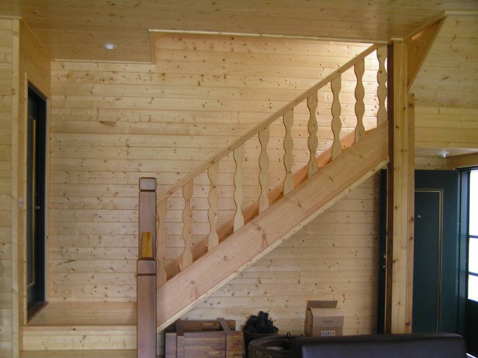 日式木屋別墅樓梯 地興木屋有限公司 Stairs
