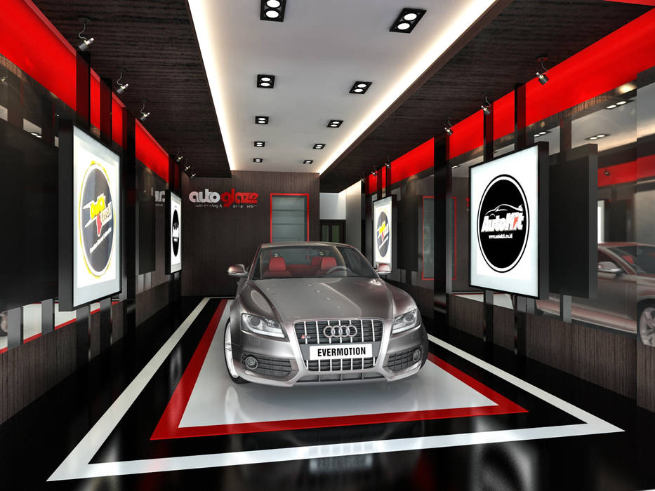 Autoglaze Outlets , Elora Desain Elora Desain Commercial spaces Car Dealerships