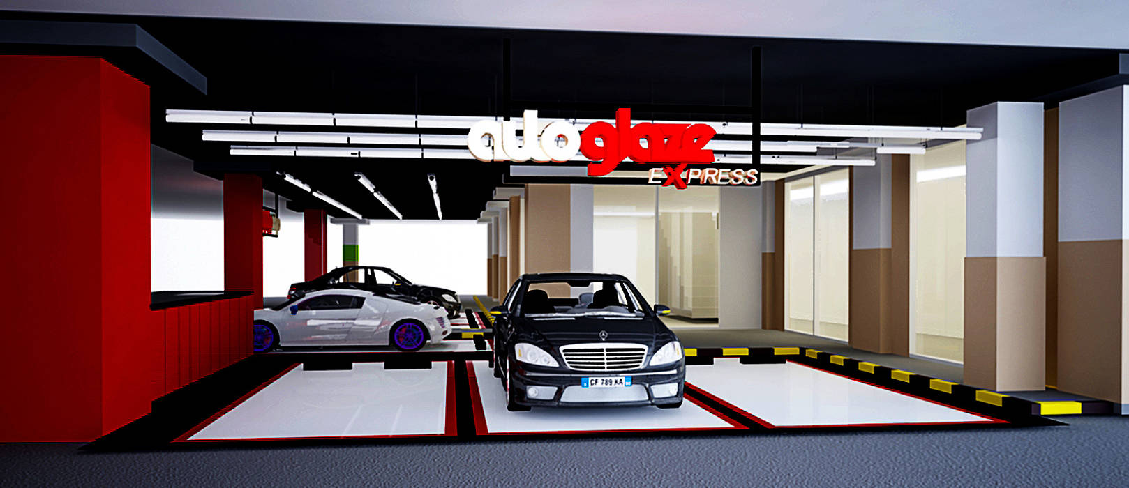 Autoglaze Outlets , Elora Desain Elora Desain Commercial spaces Car Dealerships