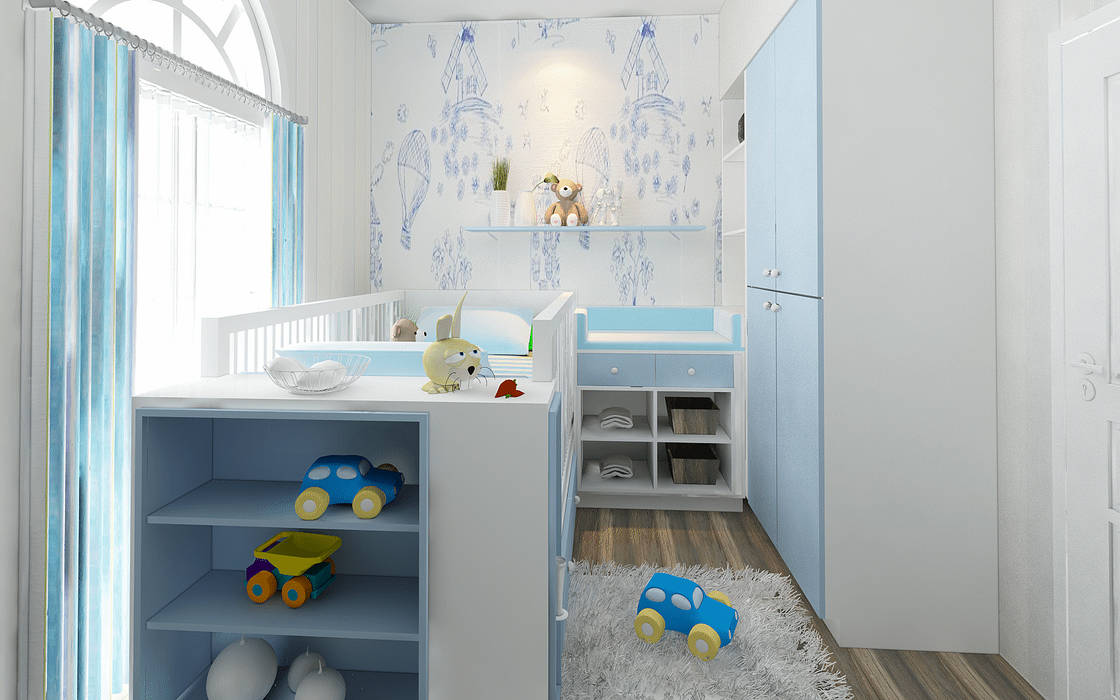 Rumah Tinggal Greenlake, Elora Desain Elora Desain Kamar Bayi/Anak Modern