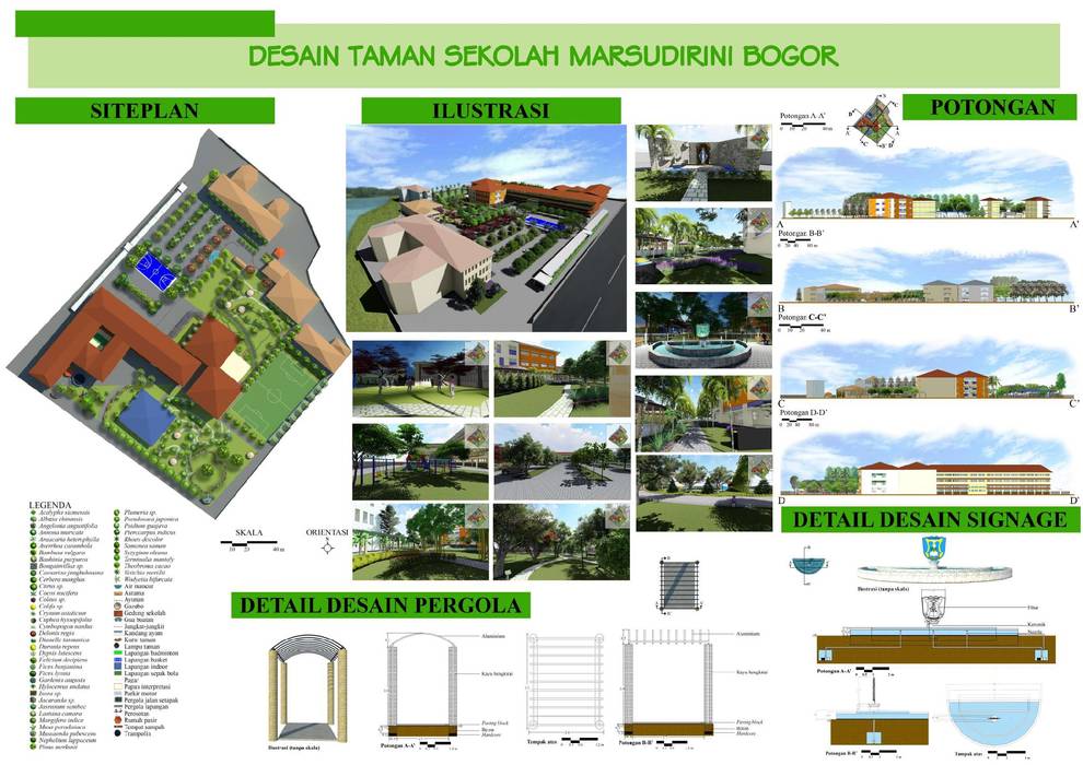 Landscape design of Marsudirini School, Bogor, 1mm studio | Landscape Design 1mm studio | Landscape Design Ruang Komersial Sekolah
