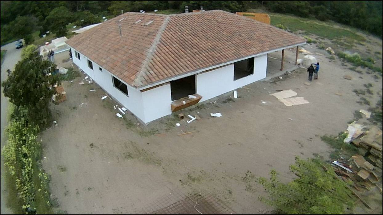 vista dron homify Casas de estilo rural