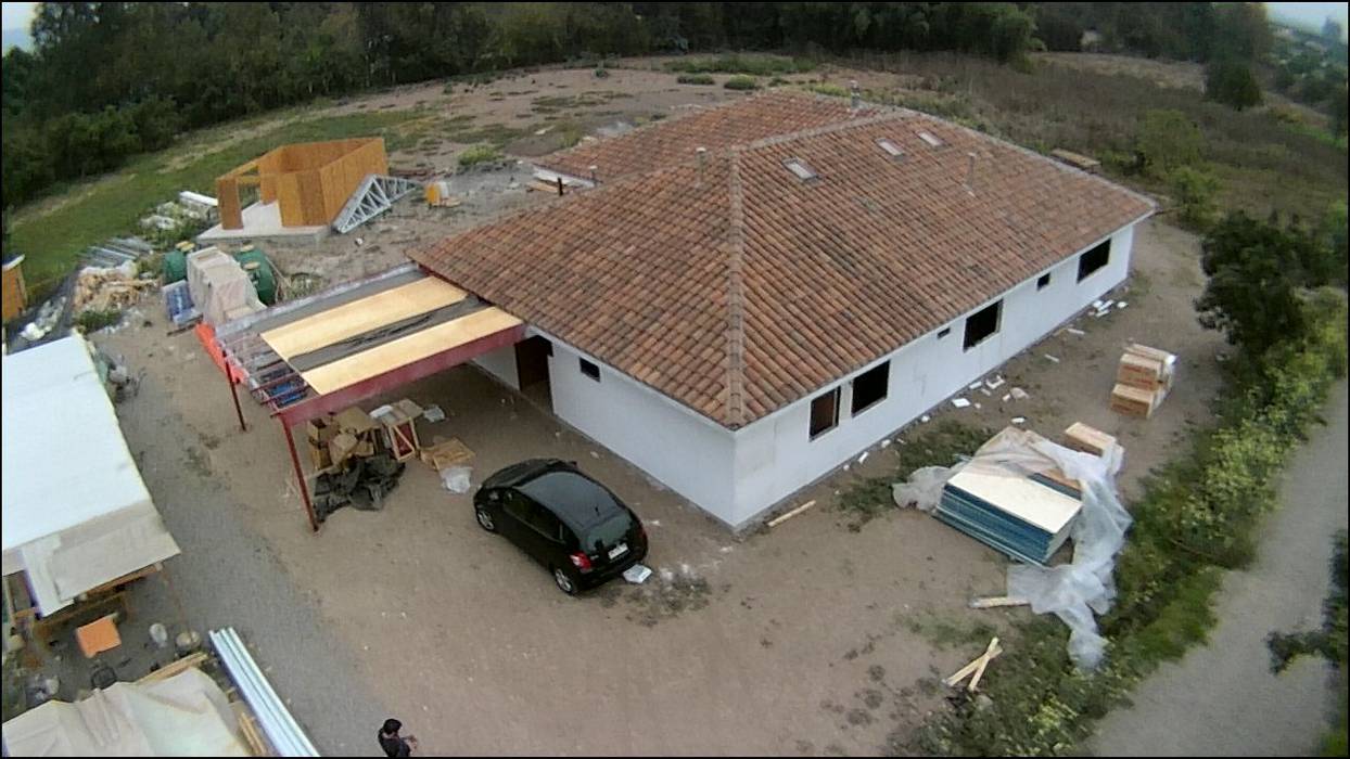 vista dron homify Casas de estilo rural