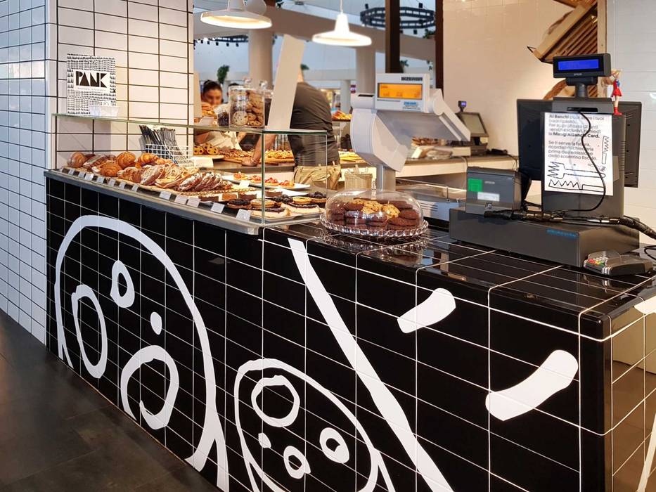 Ai Banchi del Mercato Centrale food court at I Gigli mall Campi Bisenzio, Firenze https://www.seniocer.it/progetto/ai-banchi-del-mercato-centrale-food-court-at-i-gigli-mall_firenze/, ceramica senio ceramica senio Espacios comerciales Centros comerciales