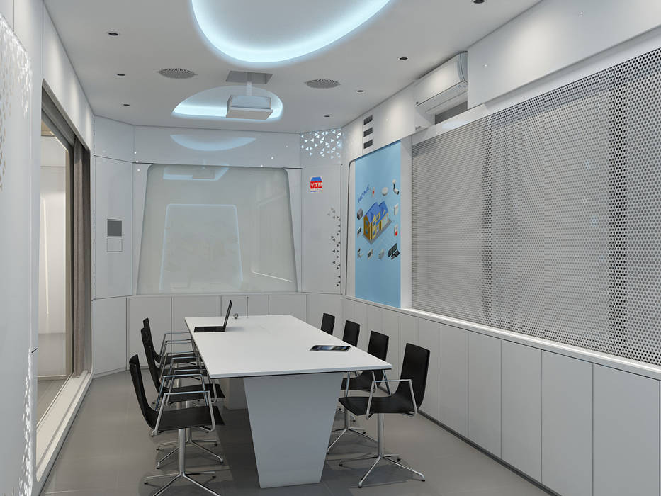 RUANG MEETING MODERN - Kantor VTM, Likha Interior Likha Interior Commercial spaces Ván ép Văn phòng & cửa hàng