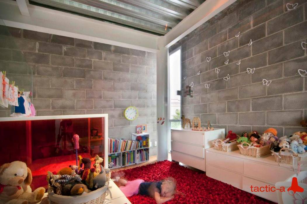 homify Recámaras infantiles industriales Concreto