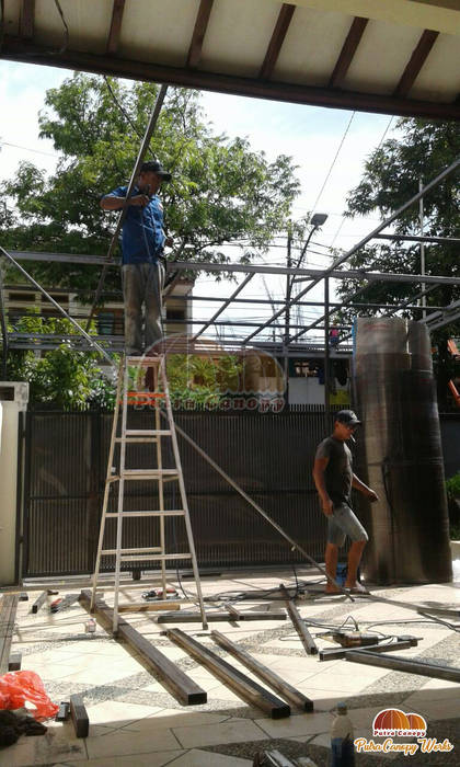 Canopy Polycarbonate Jakarta, Putra Canopy Putra Canopy Modern Terrace Iron/Steel Accessories & decoration