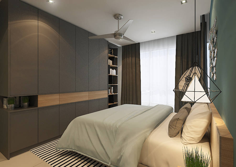 Master Bedroom Verde Design Lab Scandinavian style bedroom