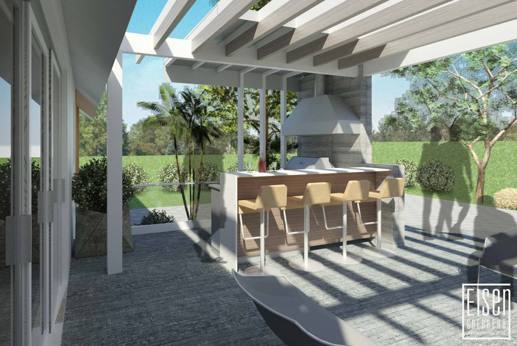 ​REMODELACIÓN DE VIVIENDA GMS. FL. Miami. USA., EISEN Arquitectura + Construccion EISEN Arquitectura + Construccion Rumah kayu Kayu Wood effect