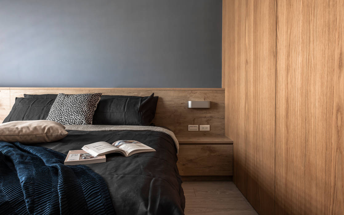 Bedroom 湜湜空間設計 臥室 木頭 Wood effect