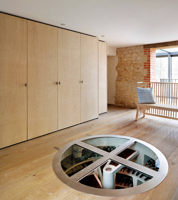 Country living Teddy Edwards Wine cellar Kitchen Architecture,Teddy Edwards,bespoke furniture,open plan,wine cooler,wine cellar