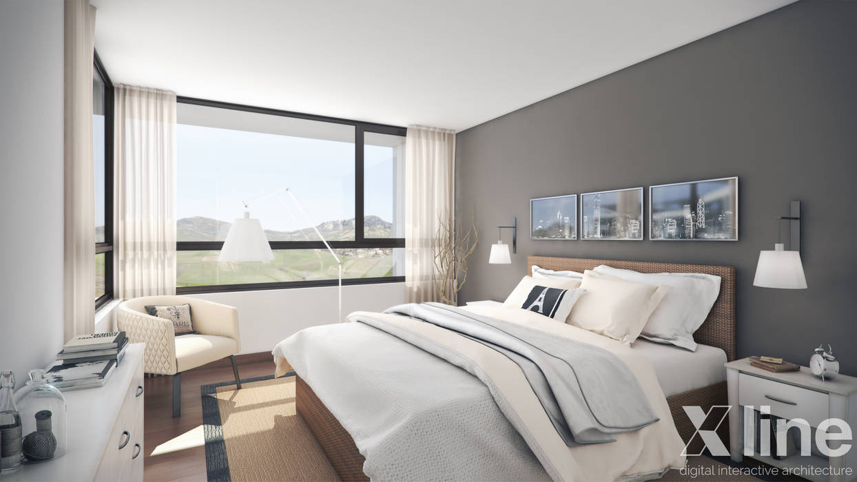 Depthouse Los Trapenses - Castro & Tagle Inmobiliaria, Xline 3D Xline 3D Bedroom