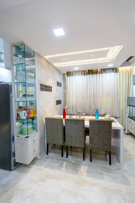 GB Road, Thane, aasha interiors aasha interiors Modern dining room