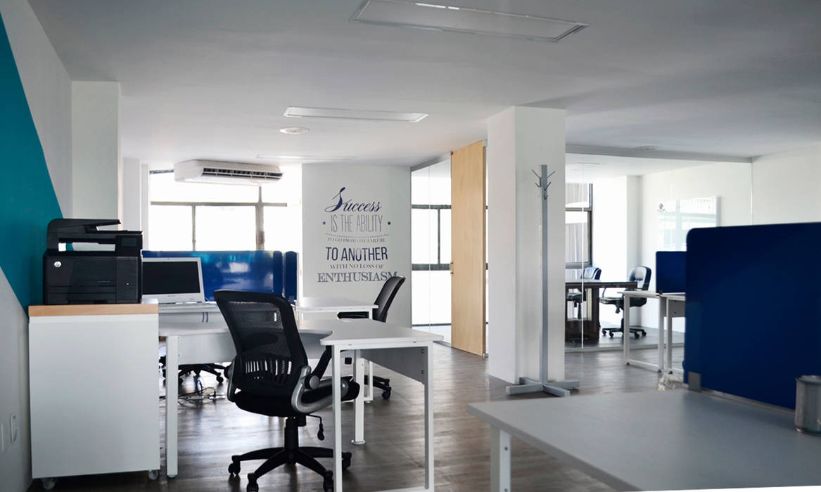 Workplace Estudio Raya Espacios comerciales diseño oficinas,sala de juntas,zona de trabajo,oficina,workplace,interiorismo,Oficinas y tiendas