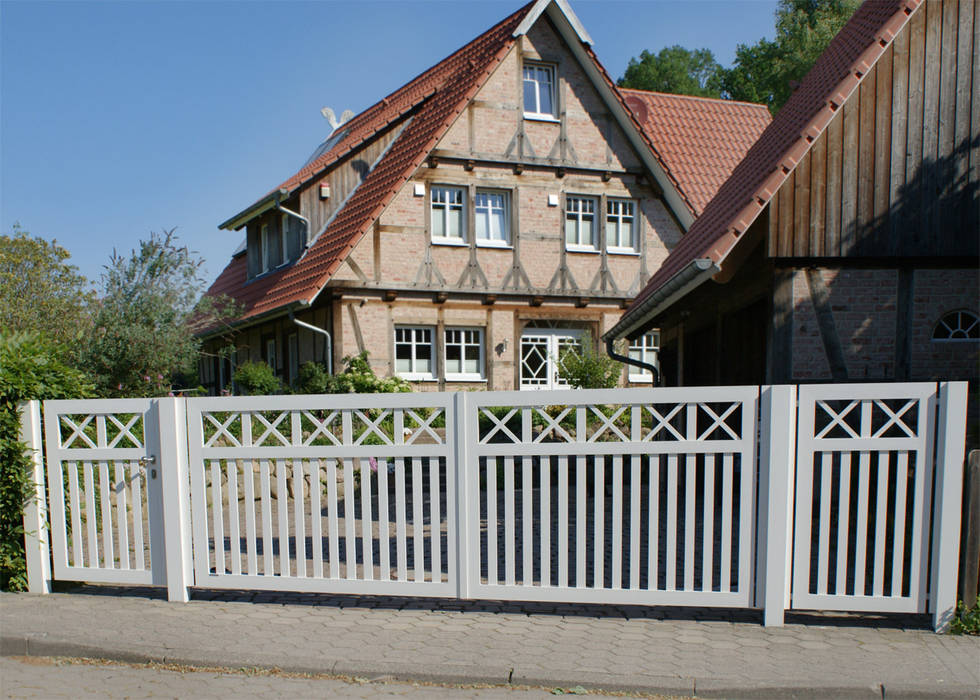 Modell Fehmarn, Nordzaun Zäune - Tore - Sicherheit, Inh. Dipl. Ing (FH) Torben Suhr Nordzaun Zäune - Tore - Sicherheit, Inh. Dipl. Ing (FH) Torben Suhr Front garden ایلومینیم / زنک