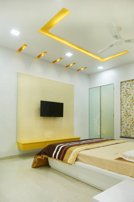 Majiwada, Thane, aasha interiors aasha interiors Modern style bedroom