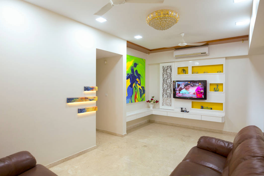 Kandivli, aasha interiors aasha interiors Modern living room