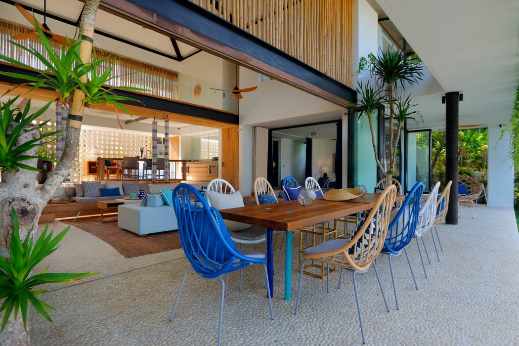 Seascape Tropical Style Dining Room By Word Of Mouth House Tropical Homify