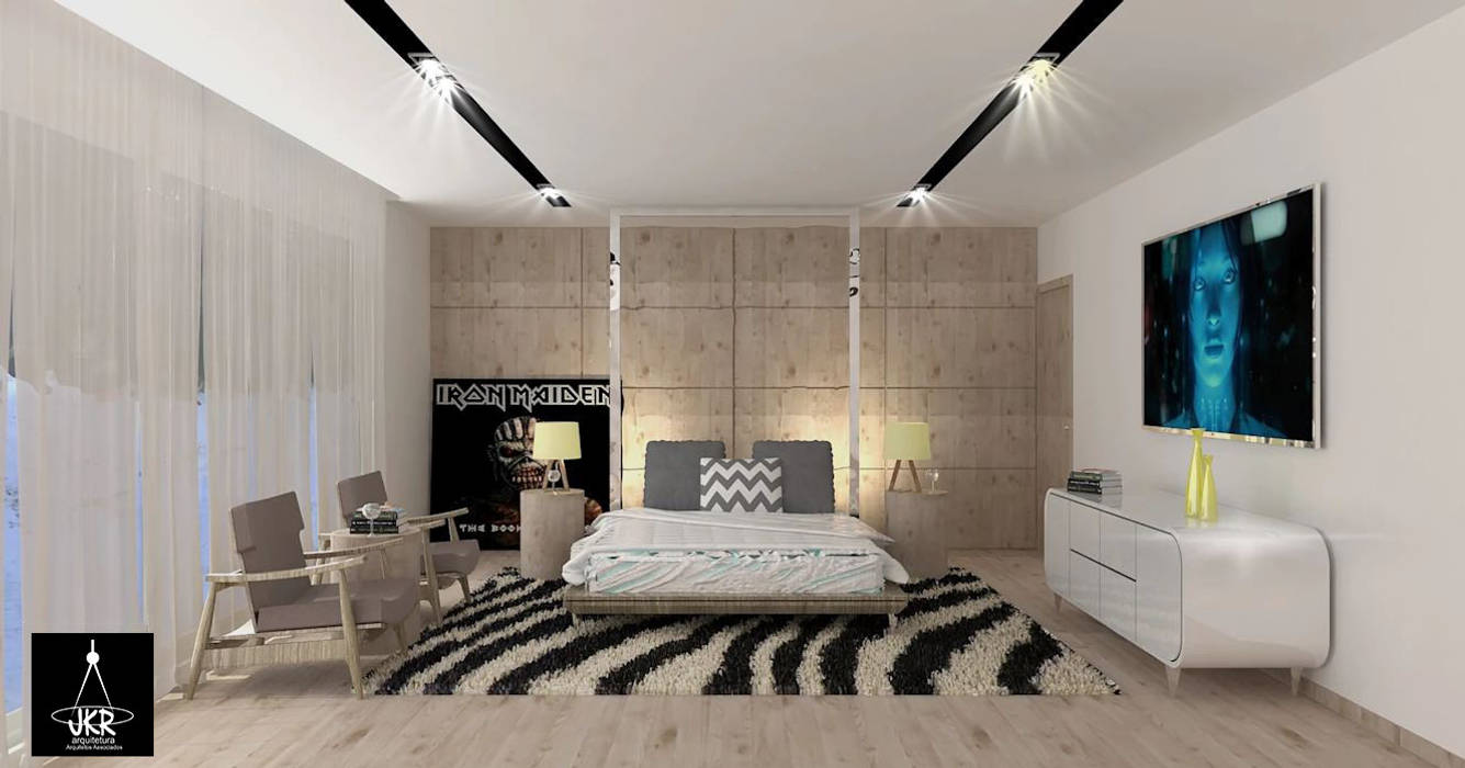 Quarto de Solteiro homify Quartos modernos