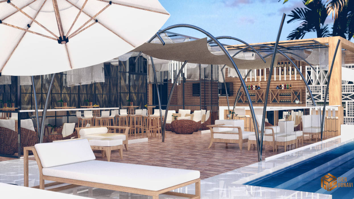 Beach Bar ( Concept ) , Tierbonavi Tierbonavi مساحات تجارية مطاعم