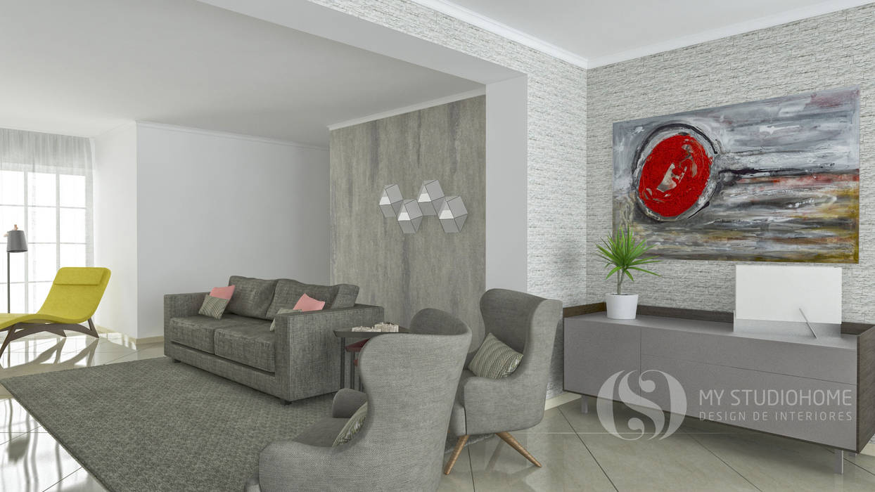 PROJETOS: Sala de Estar Salas de estar clássicas por MY STUDIO HOME - Design de Interiores Clássico