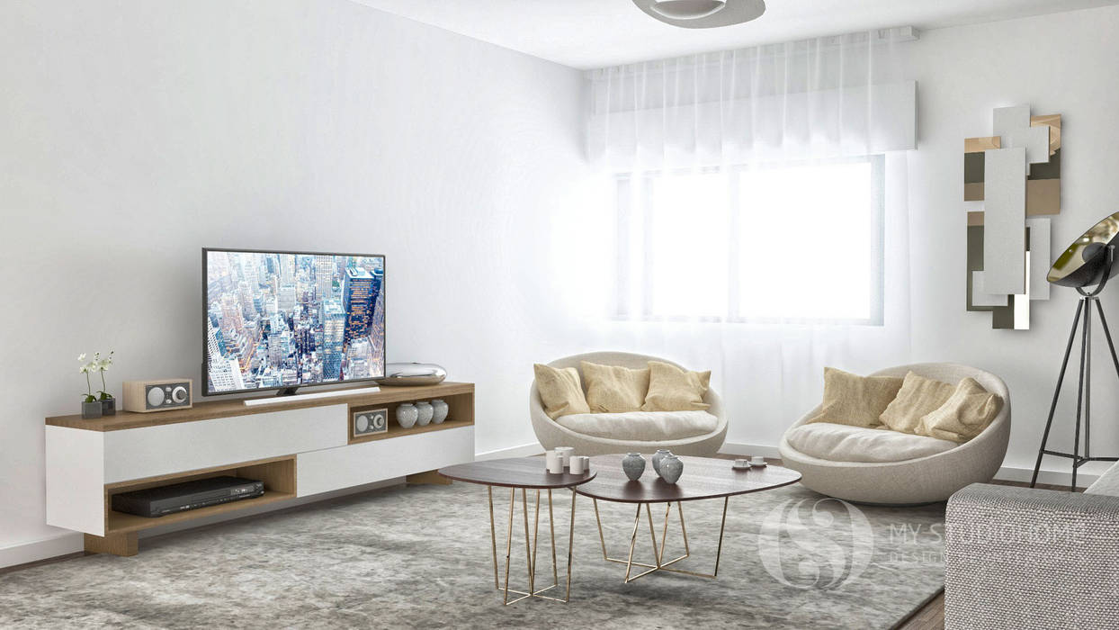 PROJETOS: Sala de Estar Salas de estar clássicas por MY STUDIO HOME - Design de Interiores Clássico