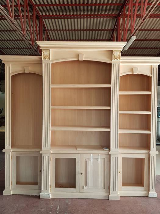 Librerie su misura legno massello roma: soggiorno in stile in stile ... Librerie su misura roma