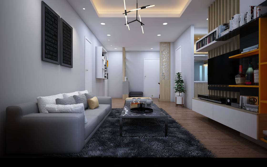 Thiết kế và thi công nội thất căn hộ chung cư tại TPHCM liên hệ 0911.120.739, CÔNG TY KIẾN TRÚC XÂY DỰNG NỘI THẤT AN PHÚ CÔNG TY KIẾN TRÚC XÂY DỰNG NỘI THẤT AN PHÚ Nhà kho Bê tông cốt thép bàn sofa thông minh,