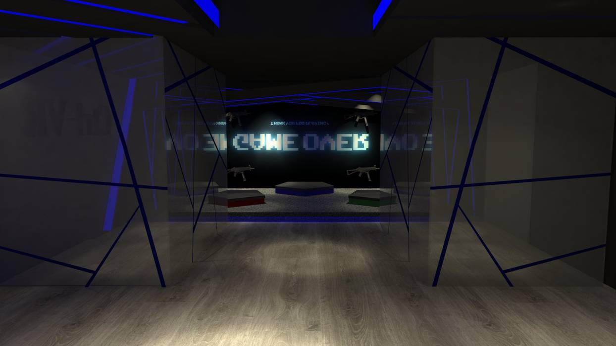 Alien bug shooter game with vr pods | homify