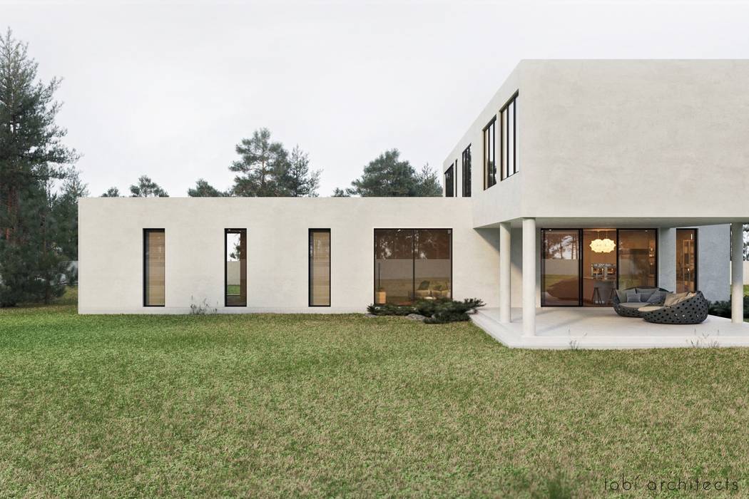 WHITE HOUSE, Tobi Architects Tobi Architects Nhà có sân thượng