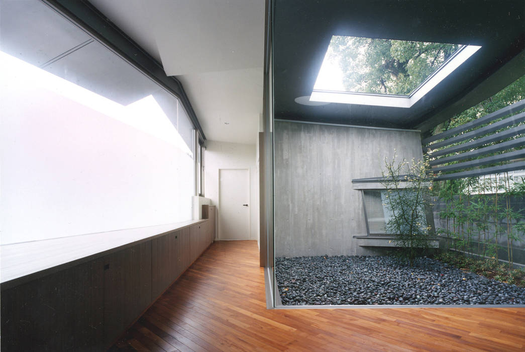 スタインウエイ フルサイズ グランドピアノのある住まい：吉備の家, JWA，Jun Watanabe & Associates JWA，Jun Watanabe & Associates Modern dining room
