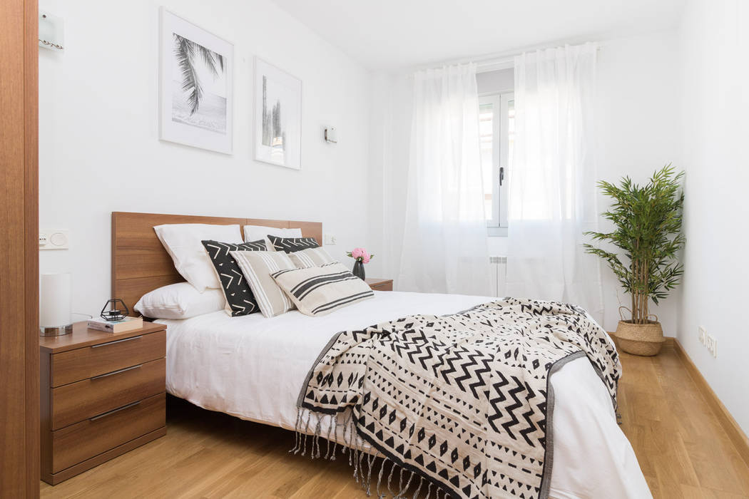 Home Staging de estilo nórdico, Become a Home Become a Home Kamar Tidur Gaya Skandinavia