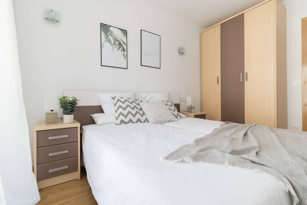 Home Staging de estilo nórdico, Become a Home Become a Home Scandinavian style bedroom