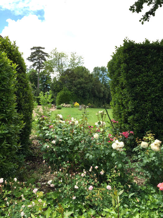 Rosa rosa rosam, Paradeisos conception de jardin Paradeisos conception de jardin Jardin rural massif rosiers